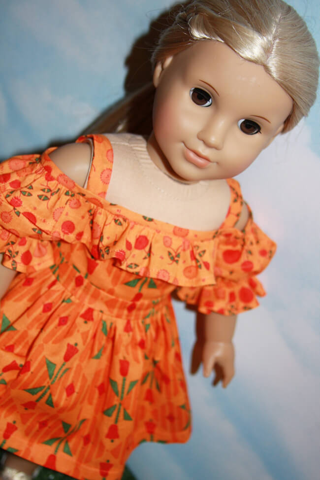 Karen L of SewLikeBetty made her American Girl doll this vibrant, tropical dress using our 2016 FREE pattern for Lee & Pearl mailing list subscribers — 1035: Olá Brasil! Samba Top, Bahia Dress, Baiana Headwrap and Jewelry Tutorials for 18 Inch Dolls. Join our mailing list at www.leeandpearl.com to get your own copy of this wonderful pattern!Karen L of SewLikeBetty made her American Girl doll this vibrant, tropical dress using our 2016 FREE pattern for Lee & Pearl mailing list subscribers — 1035: Olá Brasil! Samba Top, Bahia Dress, Baiana Headwrap and Jewelry Tutorials for 18 Inch Dolls. Join our mailing list at www.leeandpearl.com to get your own copy of this wonderful pattern!