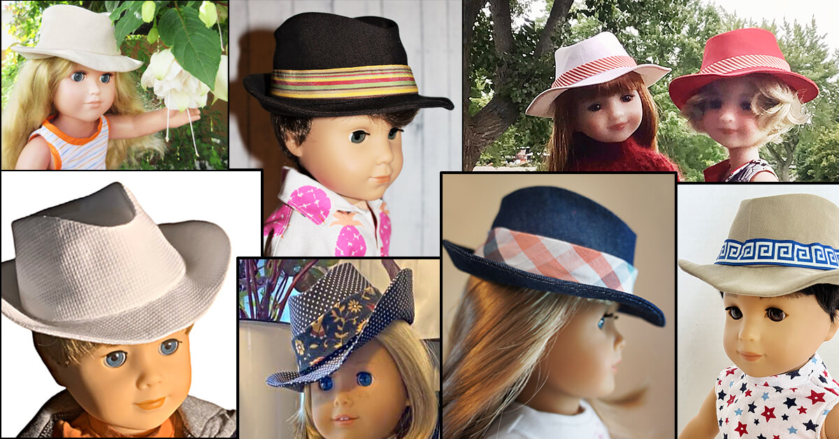 Look Who’s Making … Lee & Pearl Pattern 2023: The Fedora Hat for Dolls! We’re so excited about all the wonderful hats our friends are making for their dolls using this pattern — our current exclusive pattern for L&P mailing list subscribers. Want your own copy of this unique, versatile pattern? Join the Lee & Pearl mailing list at www.leeandpearl.com to get Pattern 2023 as our FREE gift!