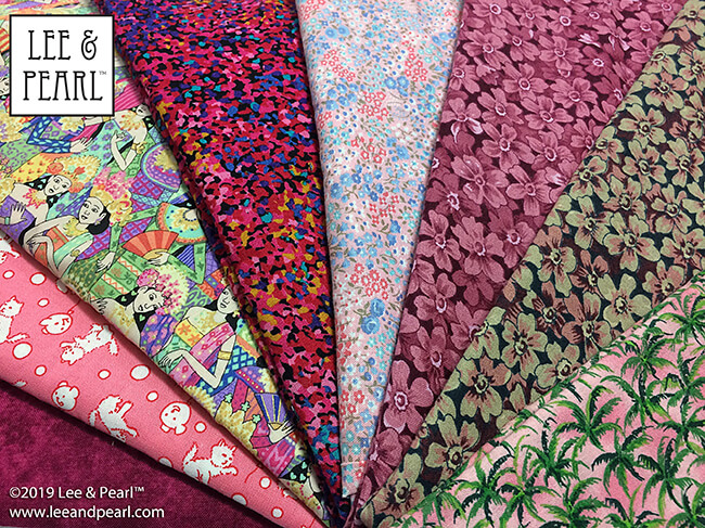 SET YOUR CLOCKS! The 2019 edition of the Lee & Pearl Mystery Bag Sale will go live in our Etsy store at 1PM (EST) on Friday, December 6. Our fabric Mystery Bag sales are always sell-out events, and this year the materials we have to share eclipse all previous offerings. Check out the photos of a few of the fabrics we’ll be generously cutting and stuffing into Priority Mail bags, then make sure you’re in our Etsy shop at 1PM (EST) on Friday to get yourself your own mystery sewing present!