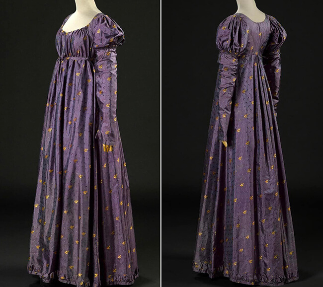 1795-1803, Silk Tafetta Gown. Palais Galliera, Musée de la Mode.
