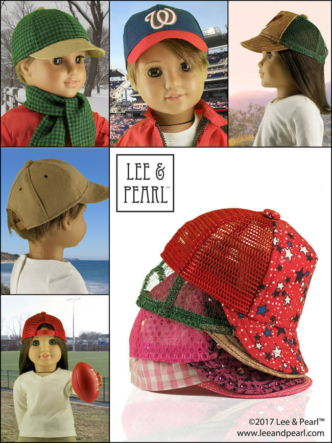 In honor of American Girl's first BOY doll Logan Everett, we've put three of Lee & Pearl's most popular boy patterns into a complete wardrobe bundle -- and offered it at a steep discount from the single pattern prices. The BOY PATTERN BUNDLE includes Patterns 1001 (Unisex T-Shirts), 1004 (Pants and Cargo Shorts) and 1008 (Ball Cap and Trucker Hat) and is available in our Etsy store at https://www.etsy.com/listing/502076082/boy-pattern-bundle-for-18-dolls-includes.