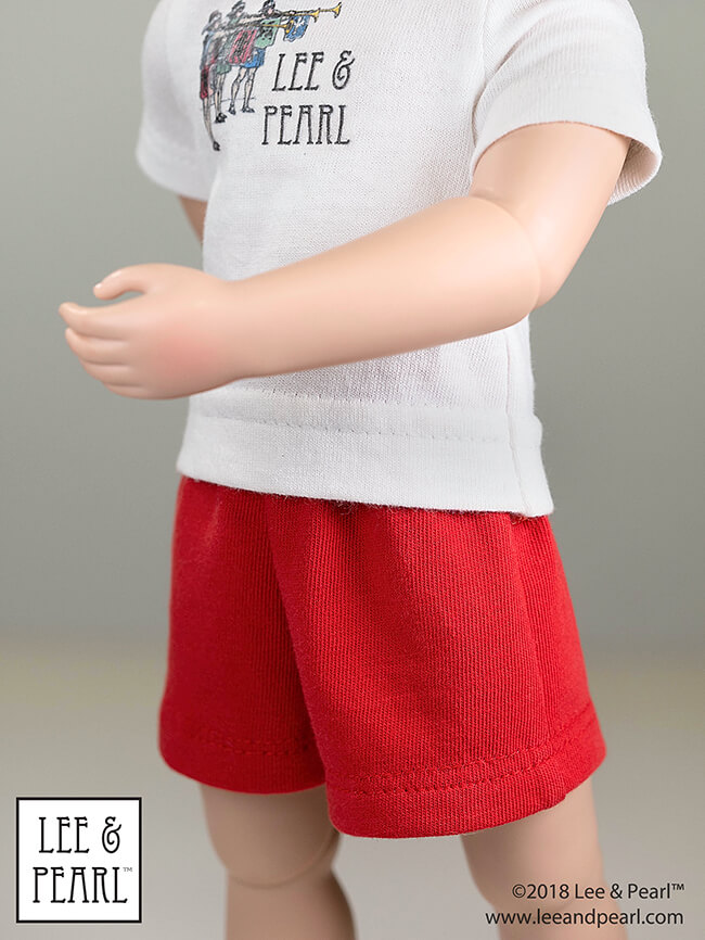 Introducing Pearls by Lee & Pearl™ Pattern 101: Gym Shorts for 18 inch, 16 inch and 14 1/2 inch dolls. Pearls are patterns for people who want to learn new sewing skills — just one at a time, on a limited project, and with a well-designed reward after each lesson! Find "Pearls" for A Girl for All Time dolls and others in the Lee & Pearl Etsy store.