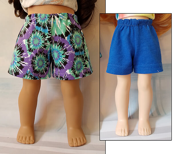 Look who's making Pearls by Lee & Pearl Pattern 101: Gym Shorts for 18 inch American Girl dolls, 16 inch A Girl for All Time dolls and 14 1/2 inch Wellie Wishers and similar dolls -- Jozel W. Pearls are a new line of time- and budget-friendly patterns for doll wardrobe essentials — patterns that are also designed to teach key sewing skills. Got an hour to spare? Make yourself a perfect Pearl.