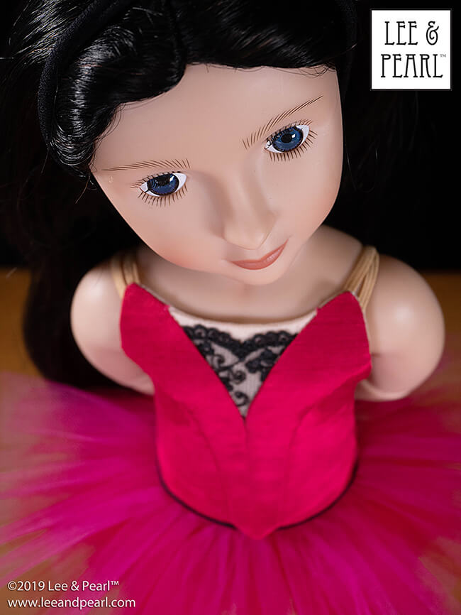 COMING SOON from Lee & Pearl™ — our fabulous BALLET PERFORMANCE patterns, beautifully resized for 16 inch A Girl for All Time® and 14 1/2 inch WellieWishers® and similar dolls. Make stunning, just-like-the-real-thing classical and romantic tutus for your dolls, with mix-and-match fitted bodices. Perfect for recital season!