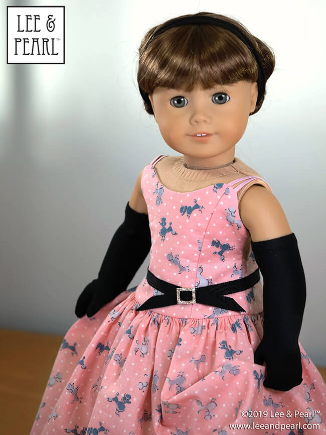 Introducing a new dance and glamorous evening gown pattern for American Girl dolls from Lee & Pearl - Pattern 1076 Grand Gala Dropped Waist Ballgown with Evening Gloves and Russian Ballet Bodice with Neo-Classical Tutu, Basque and Panty for 18 inch dolls. In honor of Cyber Week and holiday gift sewing, this pattern will be ON SALE at 20% off through Thursday, December 12, 2019.