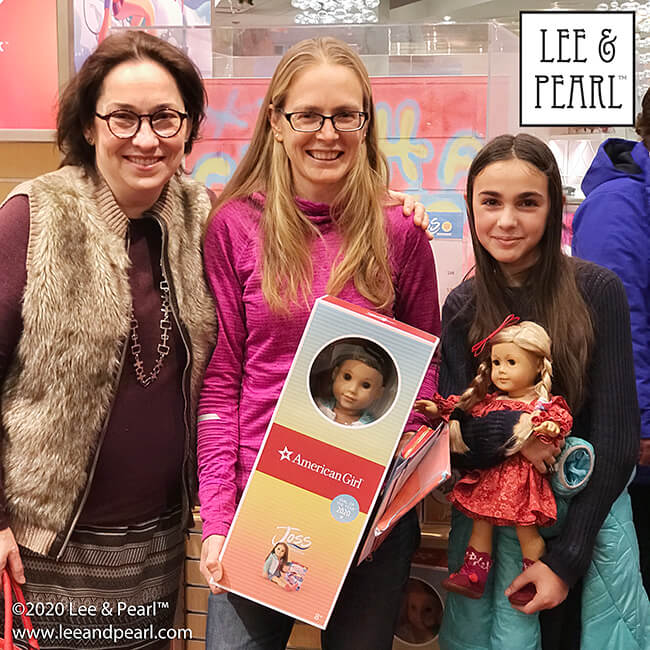 Lee & Pearl had a marvelous time meeting old and new friends at the Tyson's Corner American Girl® store for the Joss Kendrick GOTY™ launch event on January 1. It's wonderful to get out of the workroom and meet the gals behind the dolls, putting real faces to the names we know so well. A big THANK YOU to everyone who came out — and to everyone who followed us LIVE on Facebook.