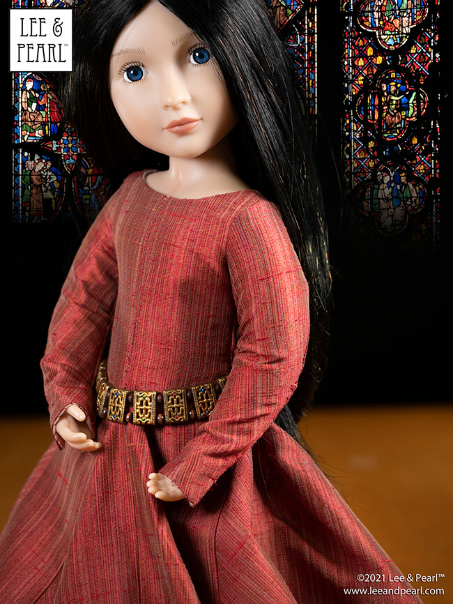 Introducing Pattern 3001: A Late Medieval Lady's Wardrobe, now available in the Lee & Pearl Etsy store for 16 inch A Girl for All Time dolls. Wearing her SHIFT, fully lined KIRTLE and semi-circular MANTLE, your doll will make a perfect medieval maiden. Along with patterns and photo-illustrated directions, the PDF package includes a historical section on the era, the garments, the fabrics, the colors, the embellishments and the people. It’s the ideal entry to the world of medieval Europe!