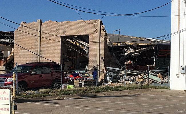 The Dallas tornado and the Perth Street Fabric District