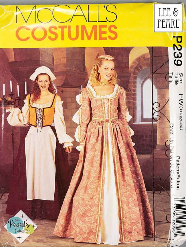 Happy Halloween! McCall's 239 aka 2793: Renaissance Costumes for Women is now available in the Lee & Pearl Etsy shop!