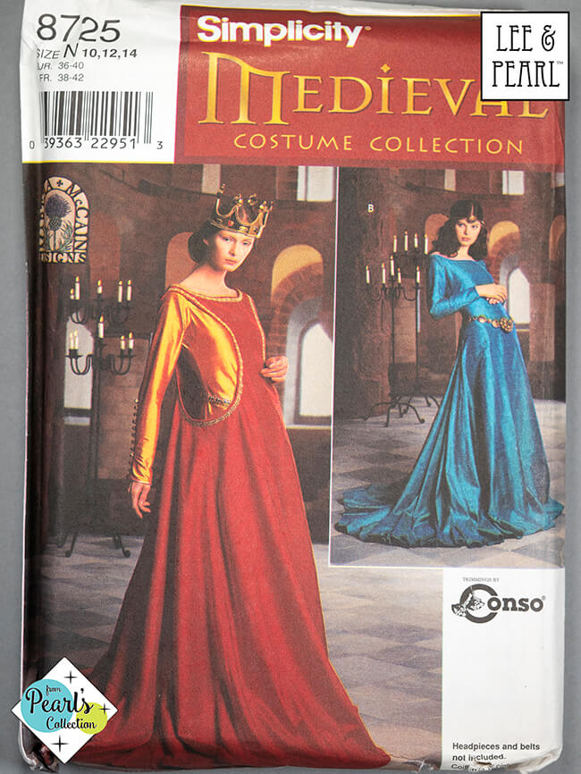 Happy Halloween! Simplicity Pattern 8725: Medieval Costumes for Women is now available in the Lee & Pearl Etsy shop!