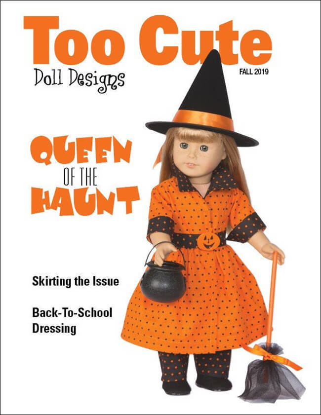 Margie S. of Too Cute Doll Designs interviewed Lee & Pearl designer “Pearl” in the Fall 2019 issue of her doll sewing magazine — now available in the Too Cute Doll Designs Etsy shop. Find out all about Pearl’s favorite fabrics, trends, photo tips and more. Don’t miss it!