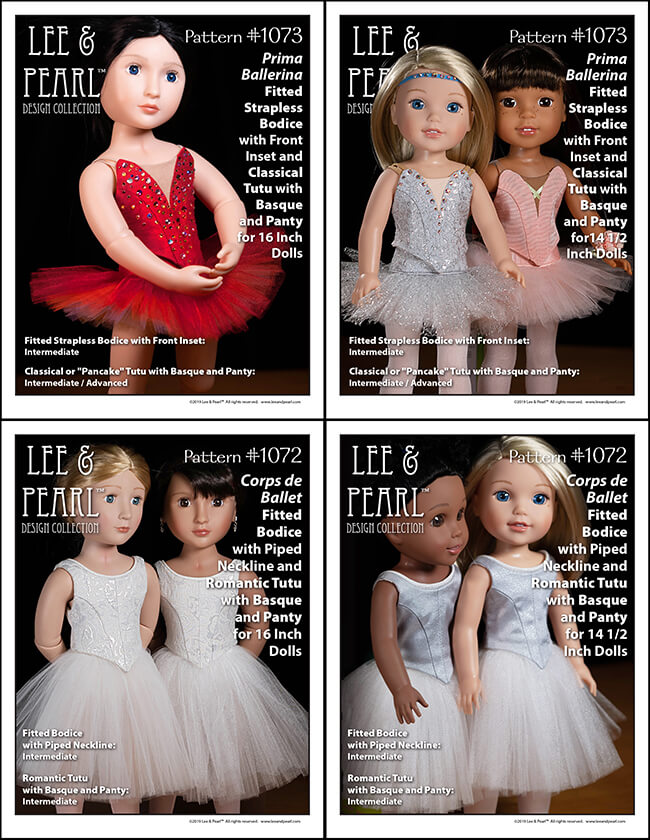 TIME IS RUNNING OUT. Special bundle pricing on the NEW 16 inch and 14 1/2 inch sizes of our fabulous, just-like-the-real thing Ballet Performance patterns for dolls will expire after May 23, 2019. Find these amazing patterns for dance, ballet and recital tutus and costumes for all your favorite dolls — including 18 inch American Girl dolls — in the Lee & Pearl Etsy store.