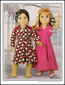Lee & Pearl Pattern 1031: Classic Wrap Dress and Peplum Top for 18" Dolls